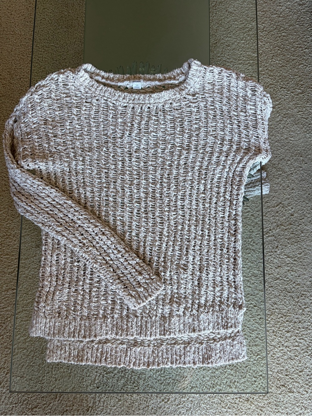 💜 Garage Open Knit Sweater